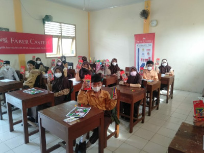 Lomba Montase dan Mewarnai Bersama Faber Castlle SD Islam Imama 2021/2022